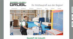 Desktop Screenshot of holzbau-gruebl.de